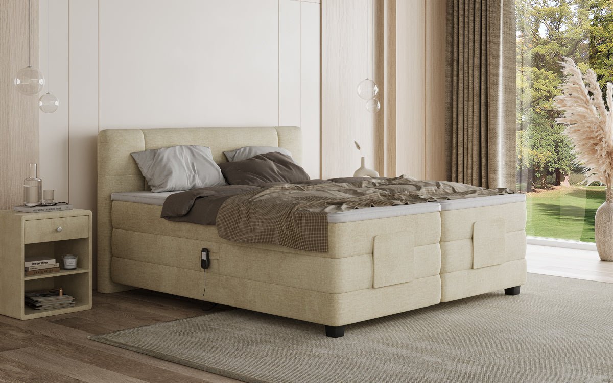 Boxspringbett Noela Samt elektrisch verstellbar