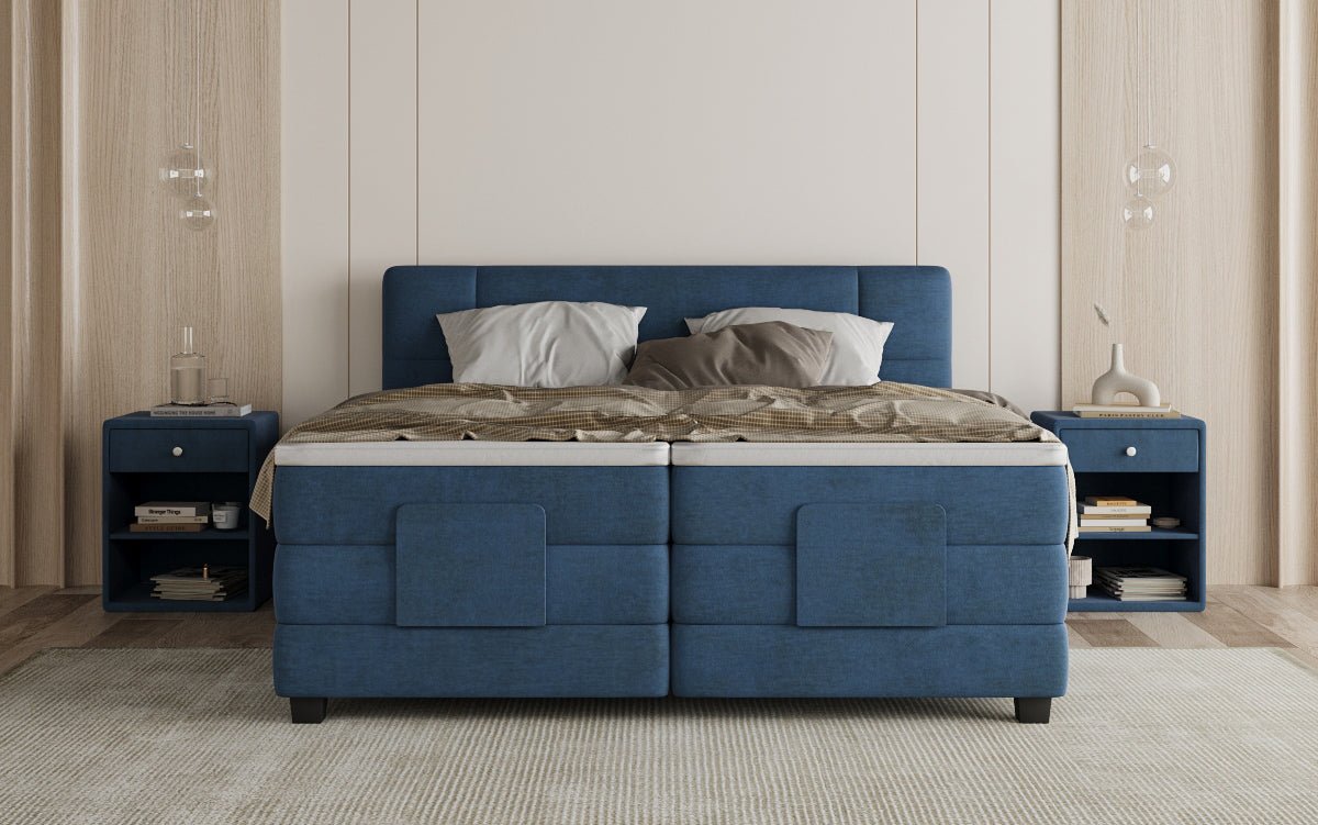 Boxspringbett Noela Samt elektrisch verstellbar