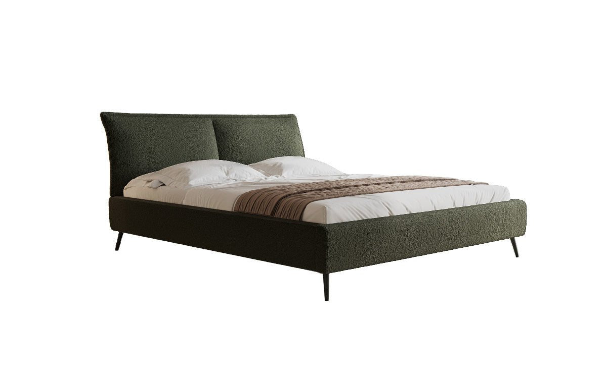 Designer Polsterbett Zoe Bouclé mit Stauraum