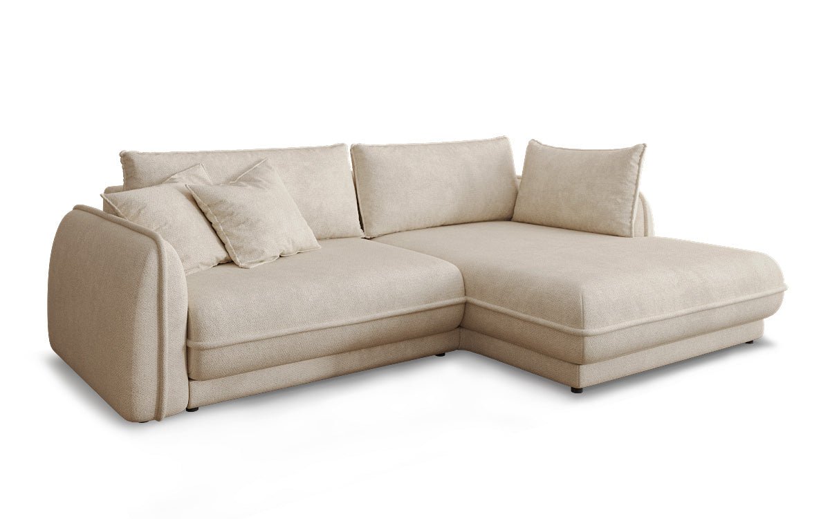 Designer Sofa Mojave II Stoff mit Schlaffunktion und Stauraum
