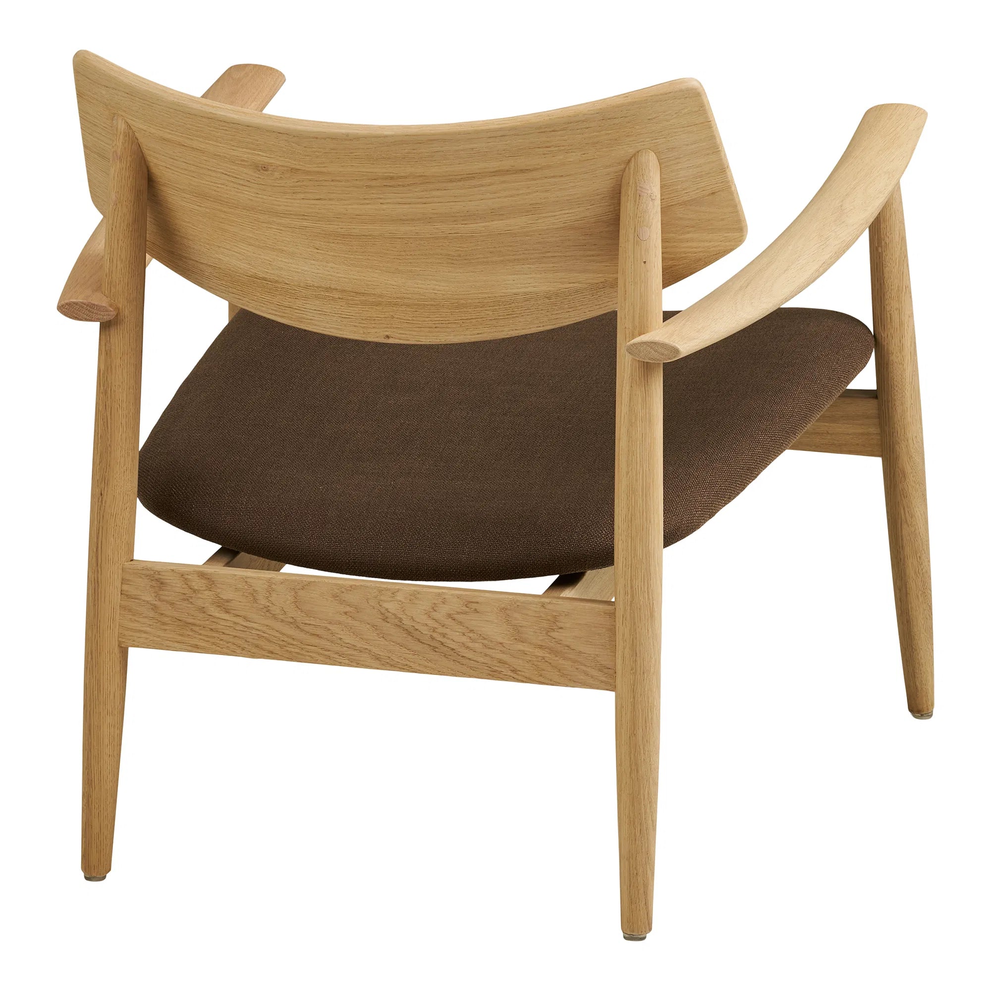 Designer Sessel Agnar Set mit Beistellhocker aus Eiche