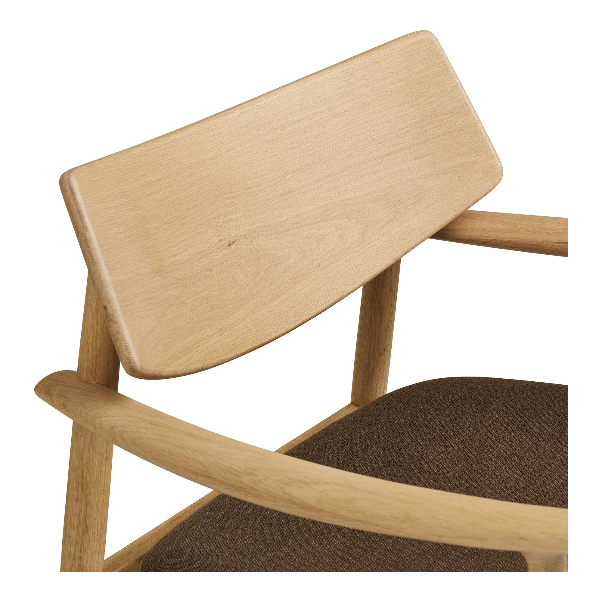 Designer Sessel Agnar Set mit Beistellhocker aus Eiche