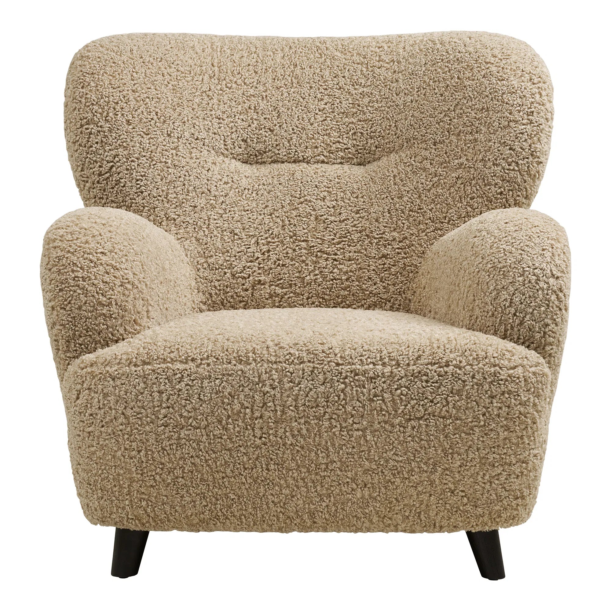 Designer Sofa-Sessel Hudson in Beige Bouclé