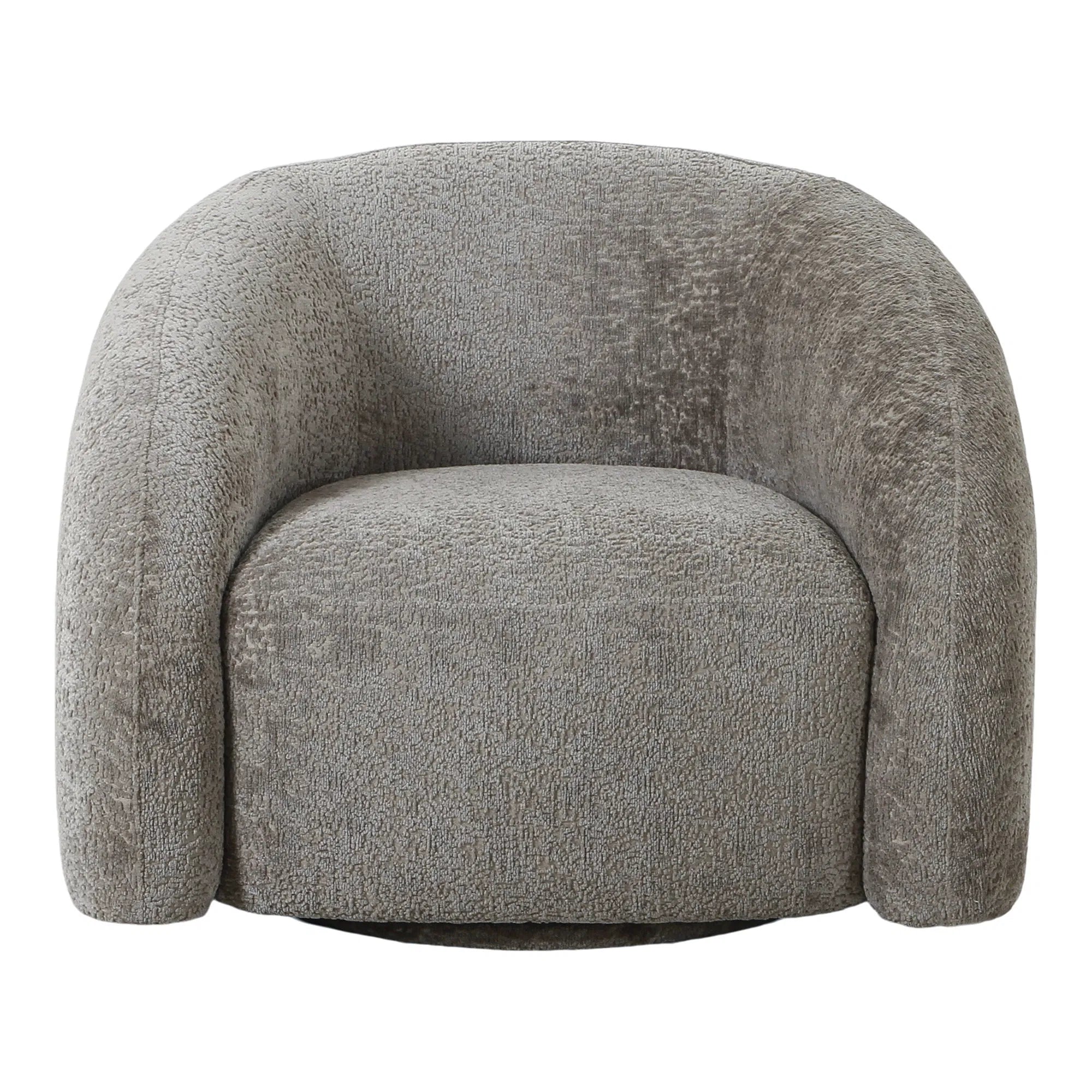 Designer Sofa-Sessel Korfu mit Drehfunktion in Sand Bouclé