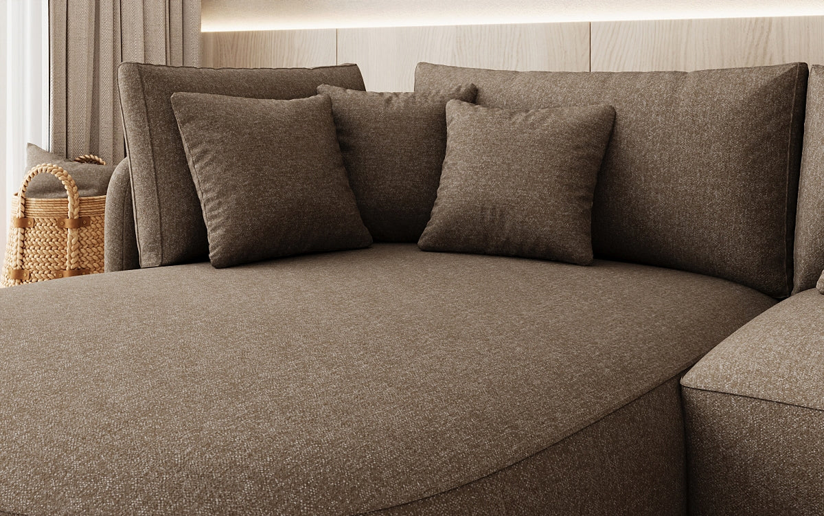 Designer Ecksofa Ando Mini in Strukturstoff