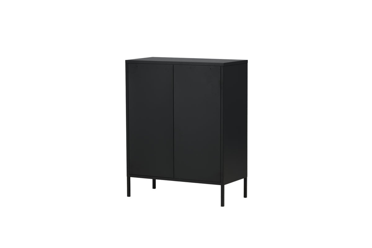 Kommode Faylen – Industrial-Design in Schwarz, Weiß & Grau