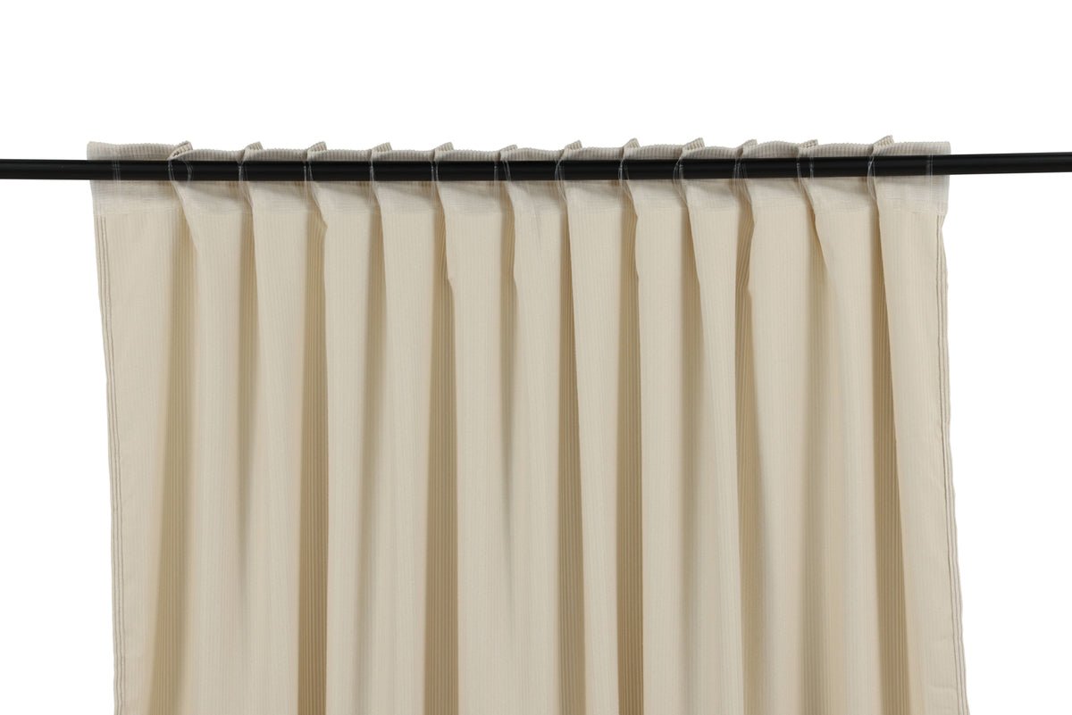 Gardinen-Set Verta – mit Mehrband-System in Beige & Moosgrün