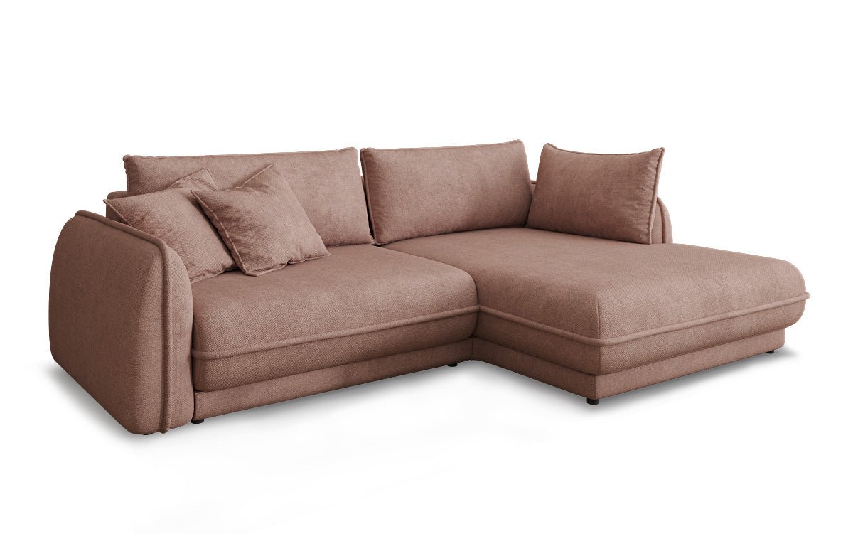 Designer Sofa Mojave II Stoff mit Schlaffunktion und Stauraum