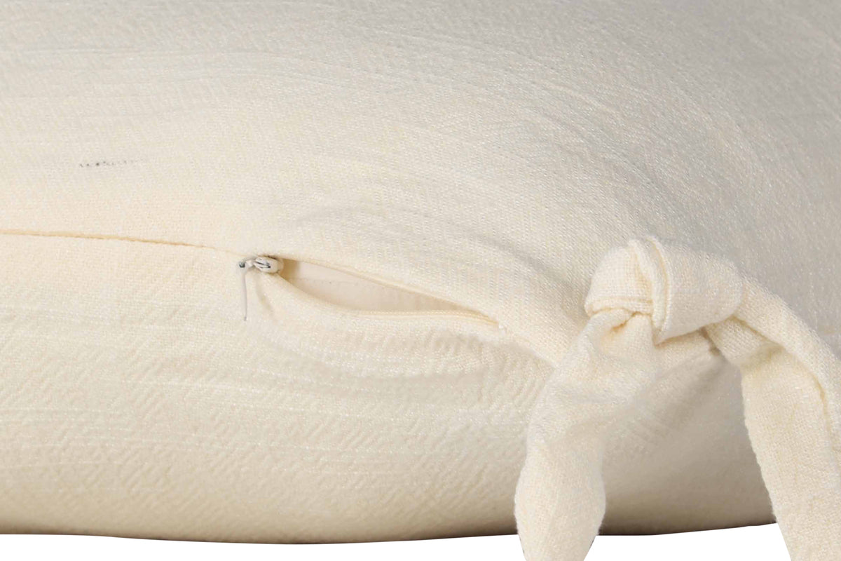 Kissenbezug Ambiente - 40x40 cm in Beige, Dunkelgrau und Weiß