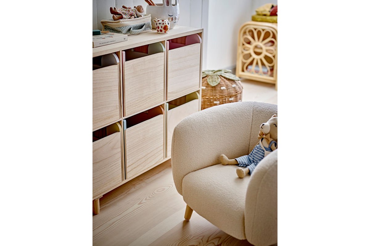 Kinder-Bücherregal „Linus“ mit Schubladen – Buntes Design