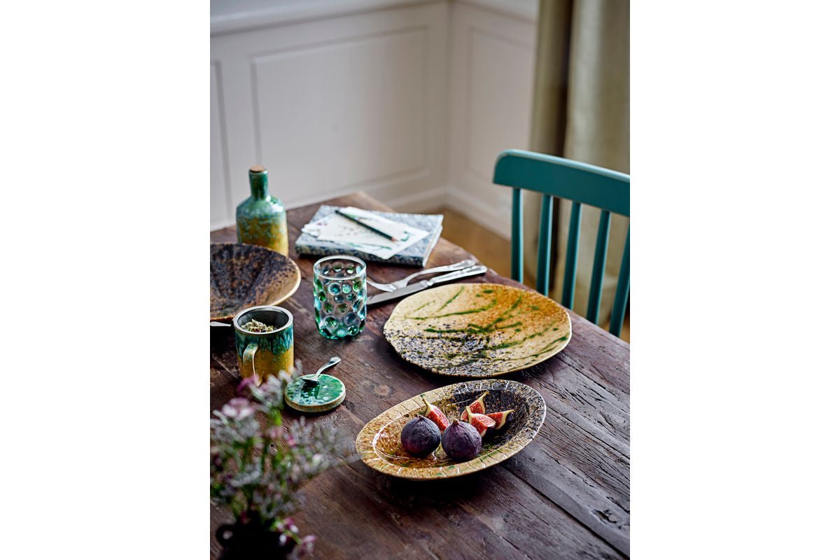 Servierplatte Noara – aus Steingut mit reaktiver Glasur
