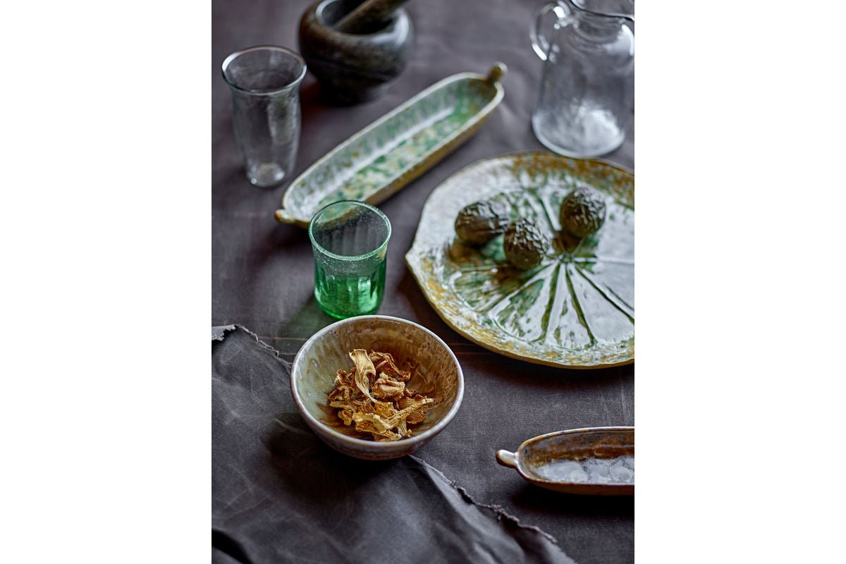 Servierplatte Verde – Steingut mit reaktiver Glasur