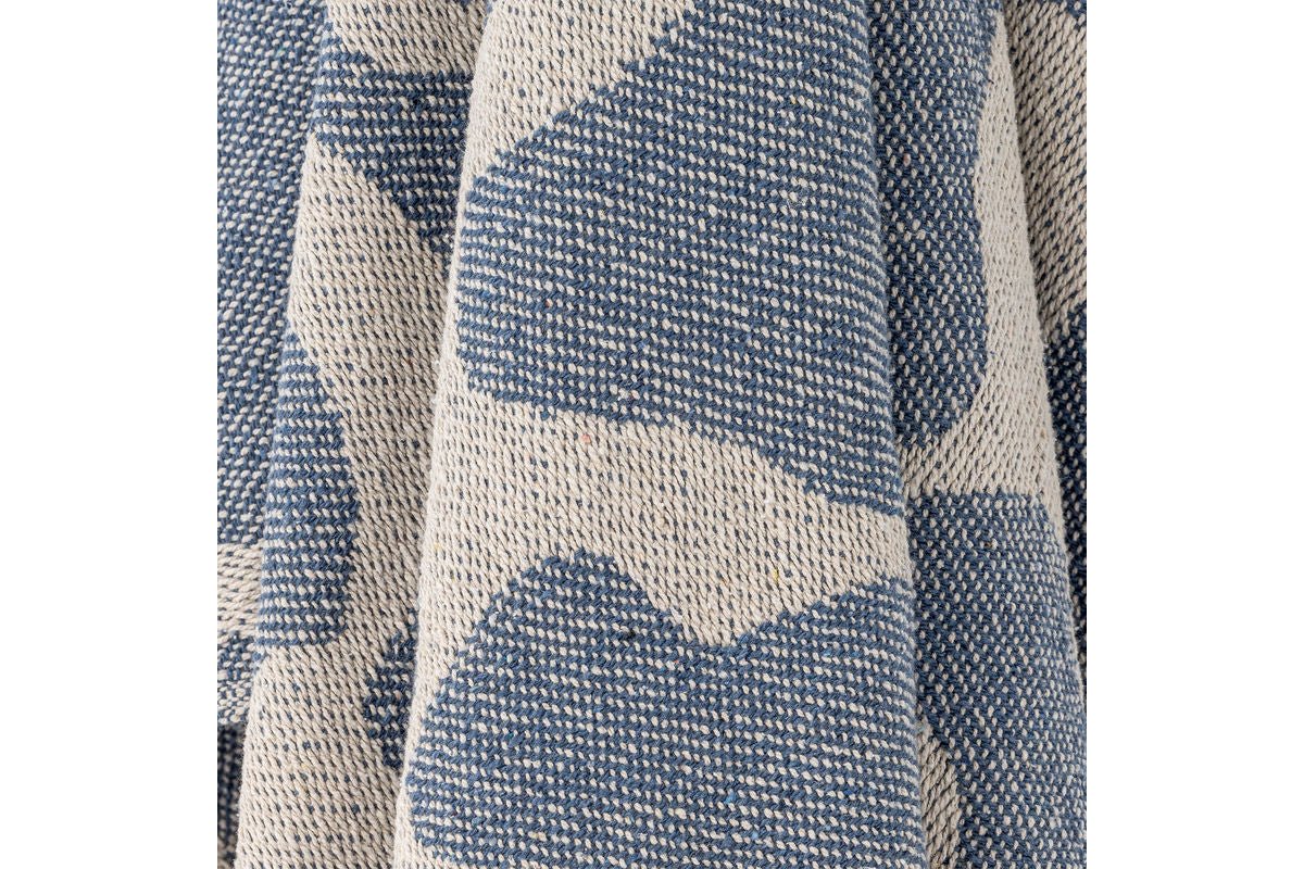 Tagesdecke Maris – recycelte Baumwolle mit Wellenmuster