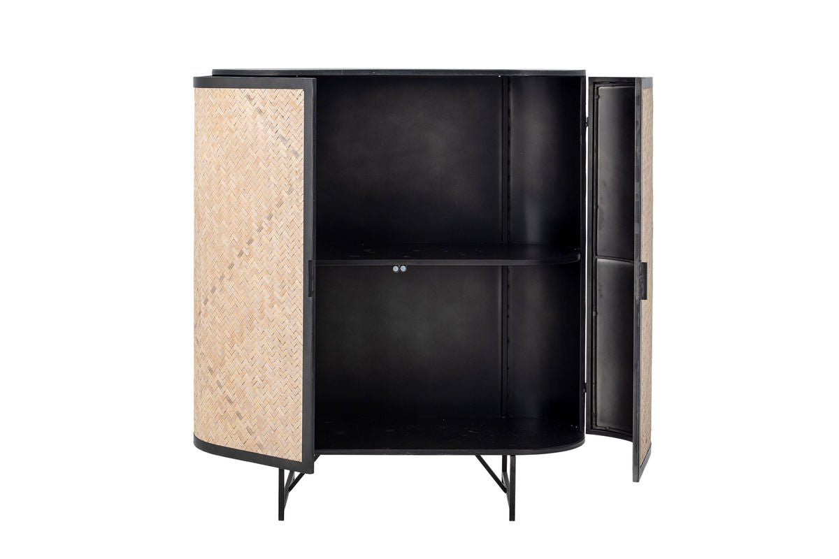 Kommode Elvara – Metallrahmen mit Wiener Geflecht in Naturton