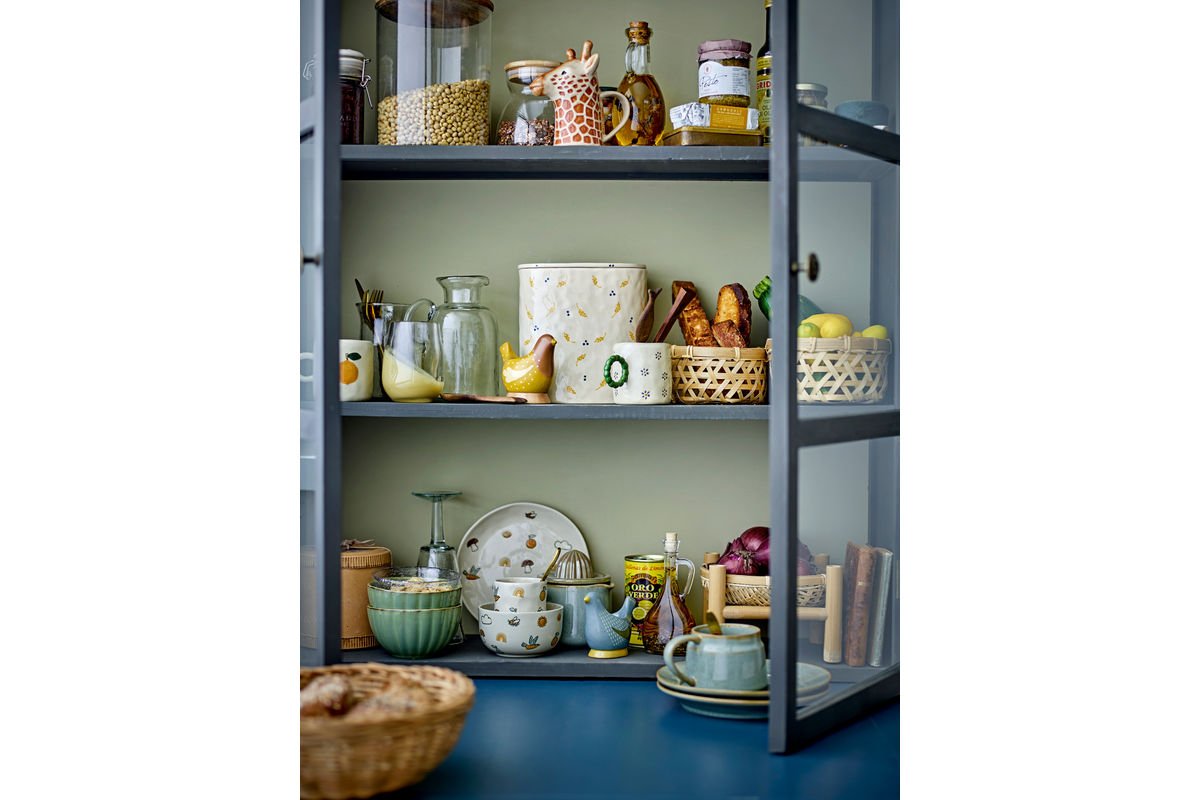 Eierbecher Maya – Handbemalte Vogelmotive aus Steingut (2er-Set)