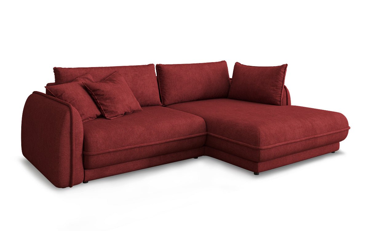 Designer Sofa Mojave II Stoff mit Schlaffunktion und Stauraum