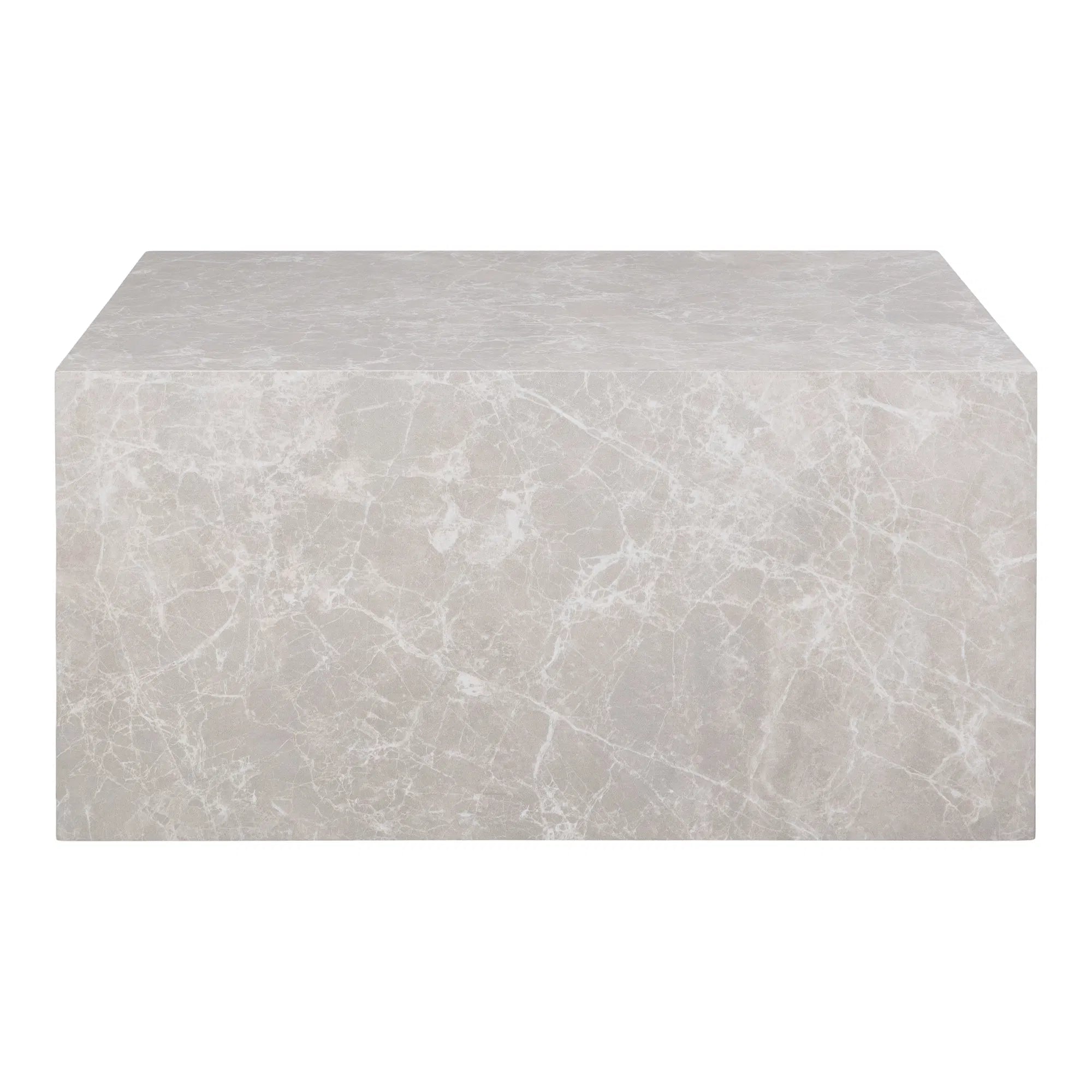 Designer Couchtisch Paris in Marmor Optik 60x80x40 cm