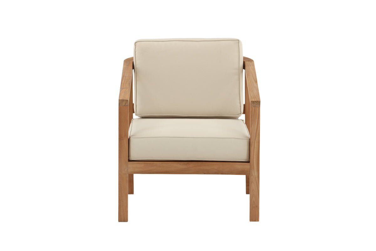 Garten Stuhlkissen Africa - aus Polyester in Beige