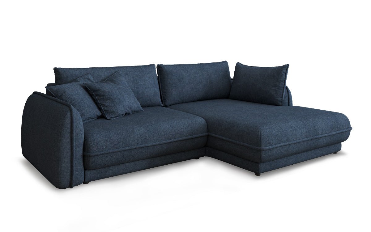 Designer Sofa Mojave II Stoff mit Schlaffunktion und Stauraum