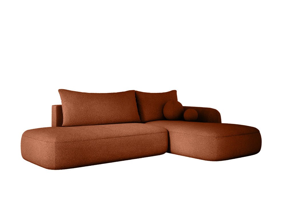 Designer Sofa Babu Bouclé mit Schlaf- und Klappfunktion