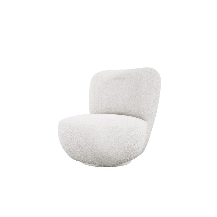 Designer Sessel Kyoto 360° Drehfunktion in Bouclé