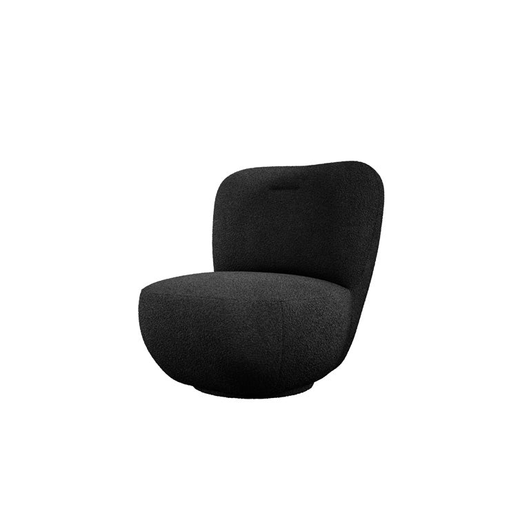 Designer Sessel Kyoto 360° Drehfunktion in Bouclé