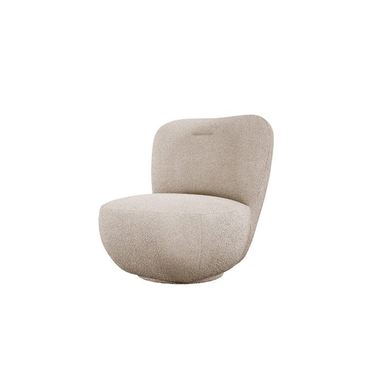 Designer Sessel Kyoto 360° Drehfunktion in Bouclé