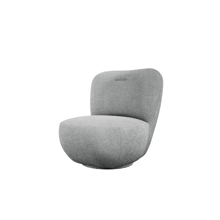 Designer Sessel Kyoto 360° Drehfunktion in Bouclé