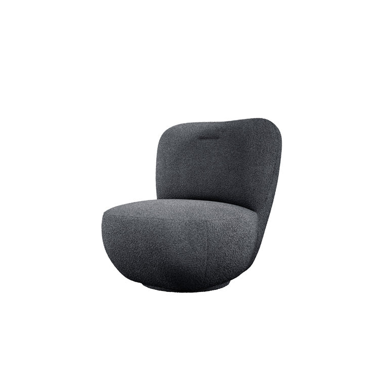 Designer Sessel Kyoto 360° Drehfunktion in Bouclé