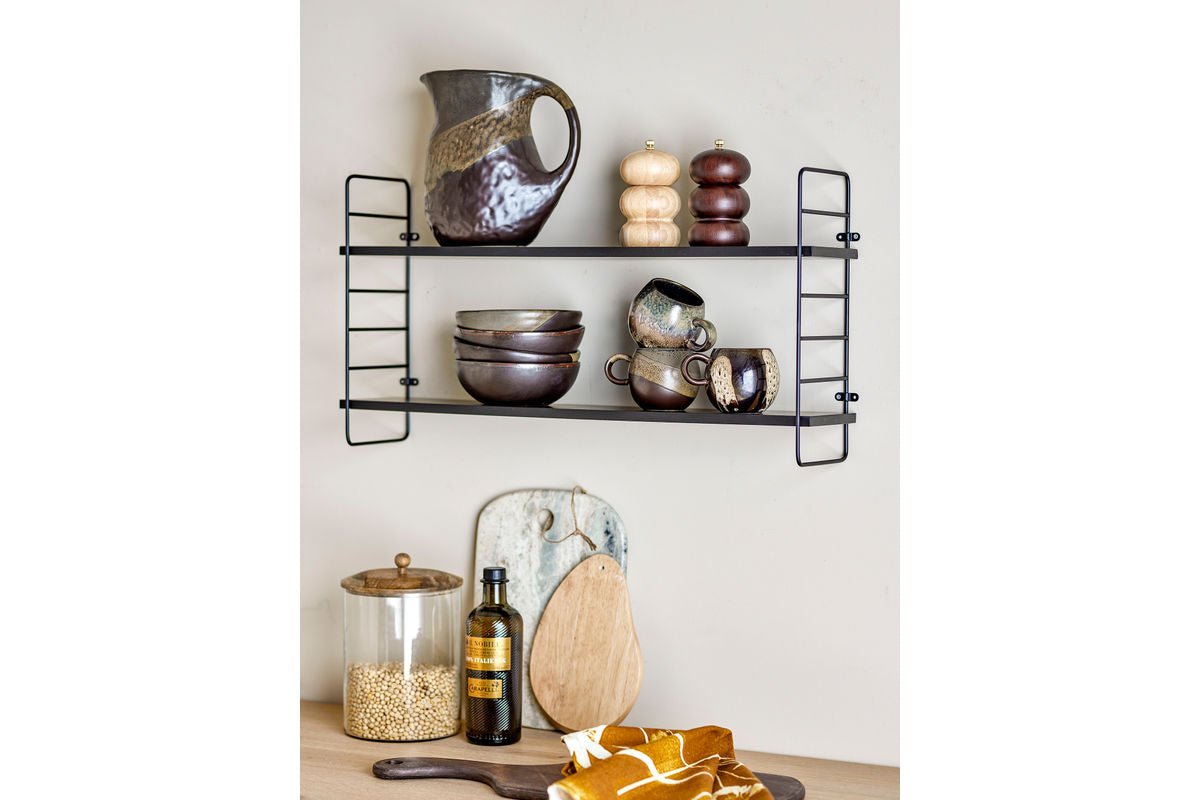 Krug Mella – Steingut mit Retro-Glasur in Braun