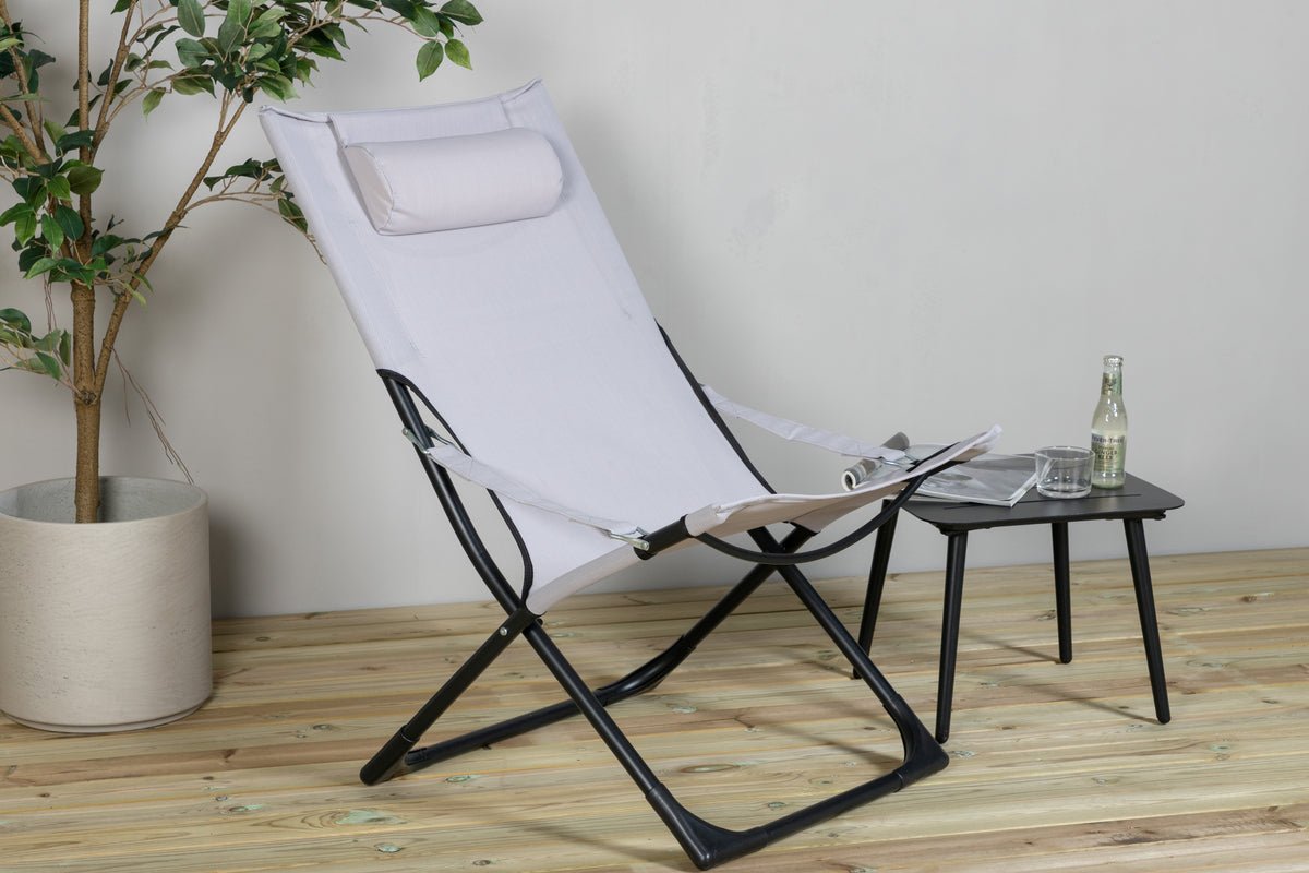 2er Set - Sonnenliege Zephyr aus Aluminium/Polyester