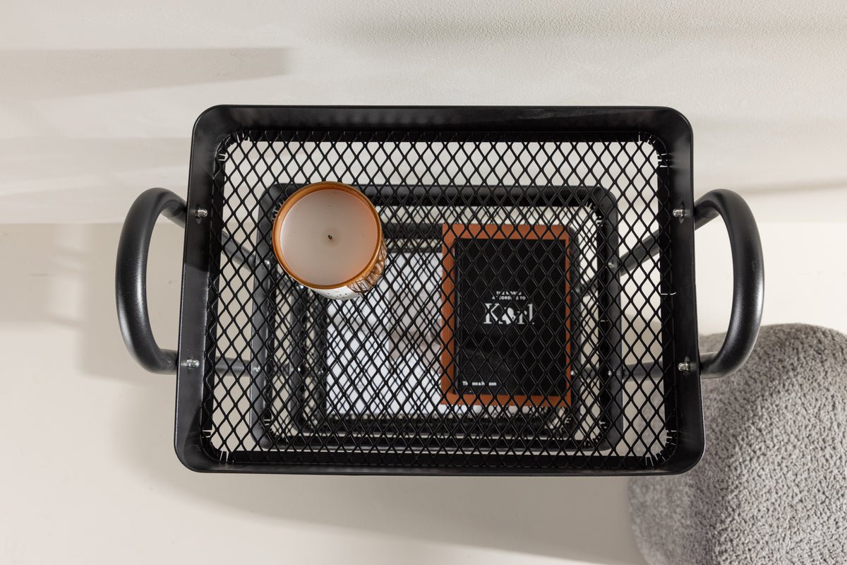 Regal Manaus – Rollregal mit 4 Ablagen in Schwarz