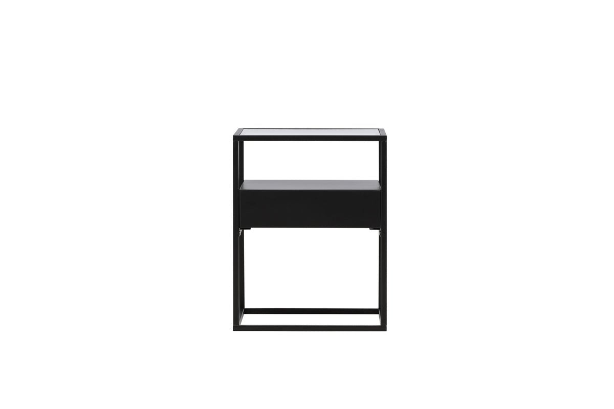 Beistelltisch Celia – in zwei Farben mit Glasplatte