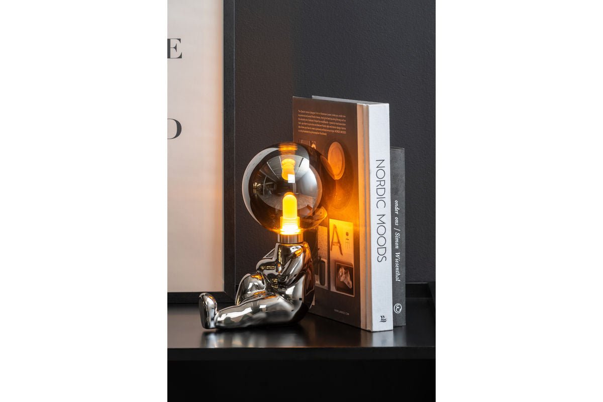 Tischlampe Antman (sitzend) - Designlampe Hochglanz beschichtet mit LED