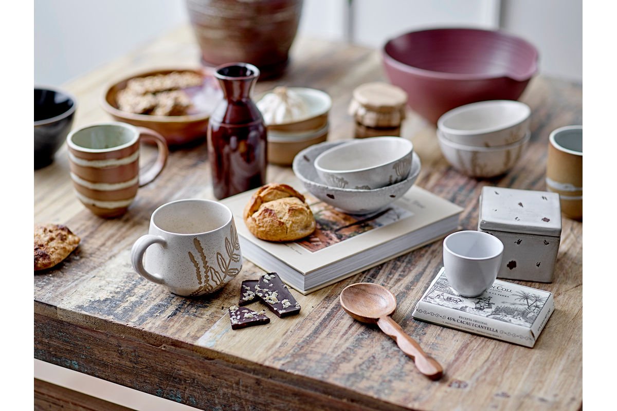 Schalen-Set Florina – Steingut mit floralem Dekor (3-teilig)