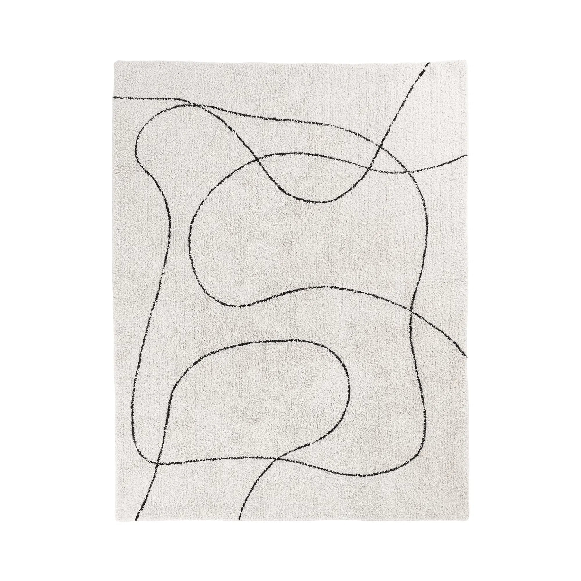 Teppich Arenzo – Moderner Baumwollteppich mit abstraktem Muster, 160x230 cm