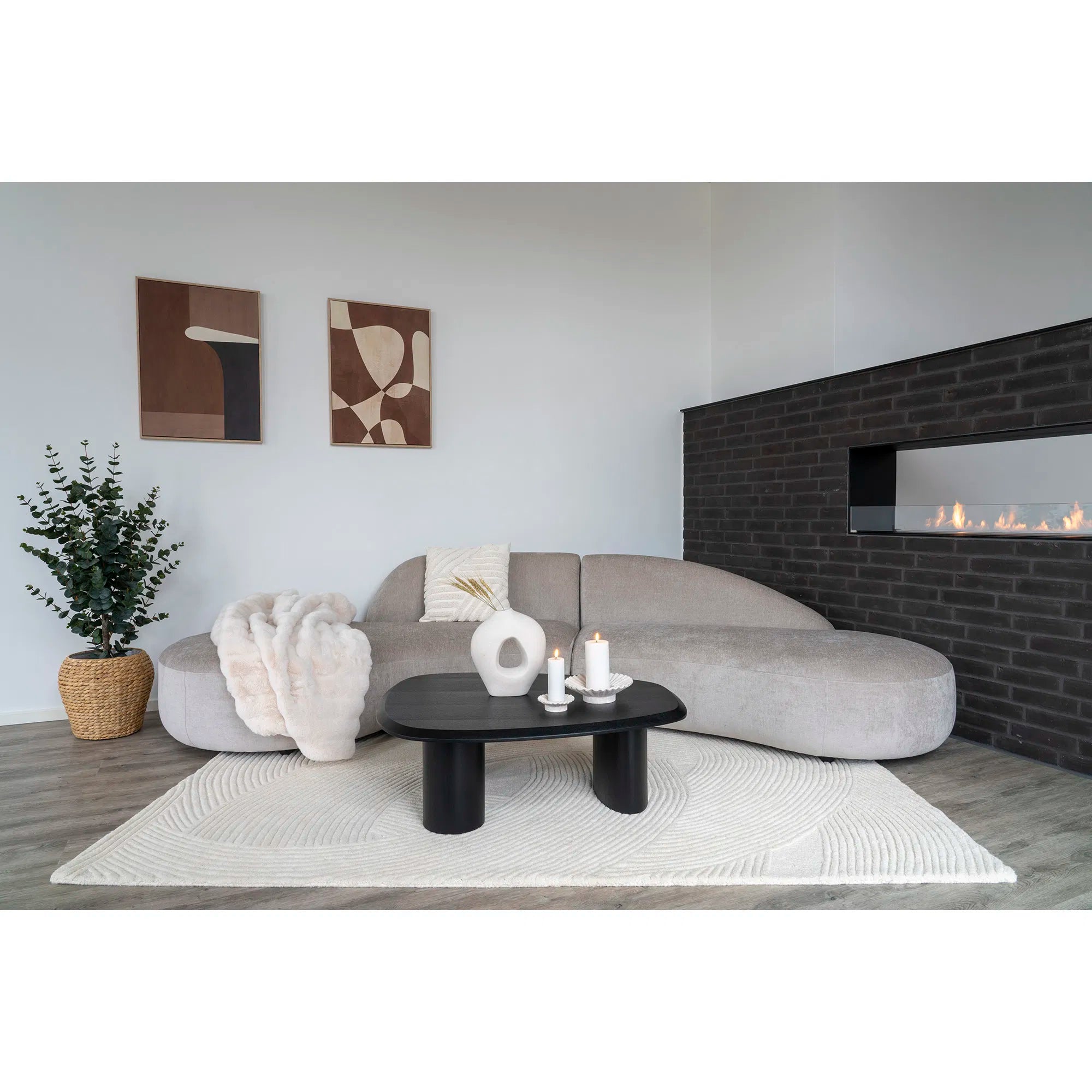 Teppich Arivon – Handgetuftete Eleganz - 100% Wolle, 200x300