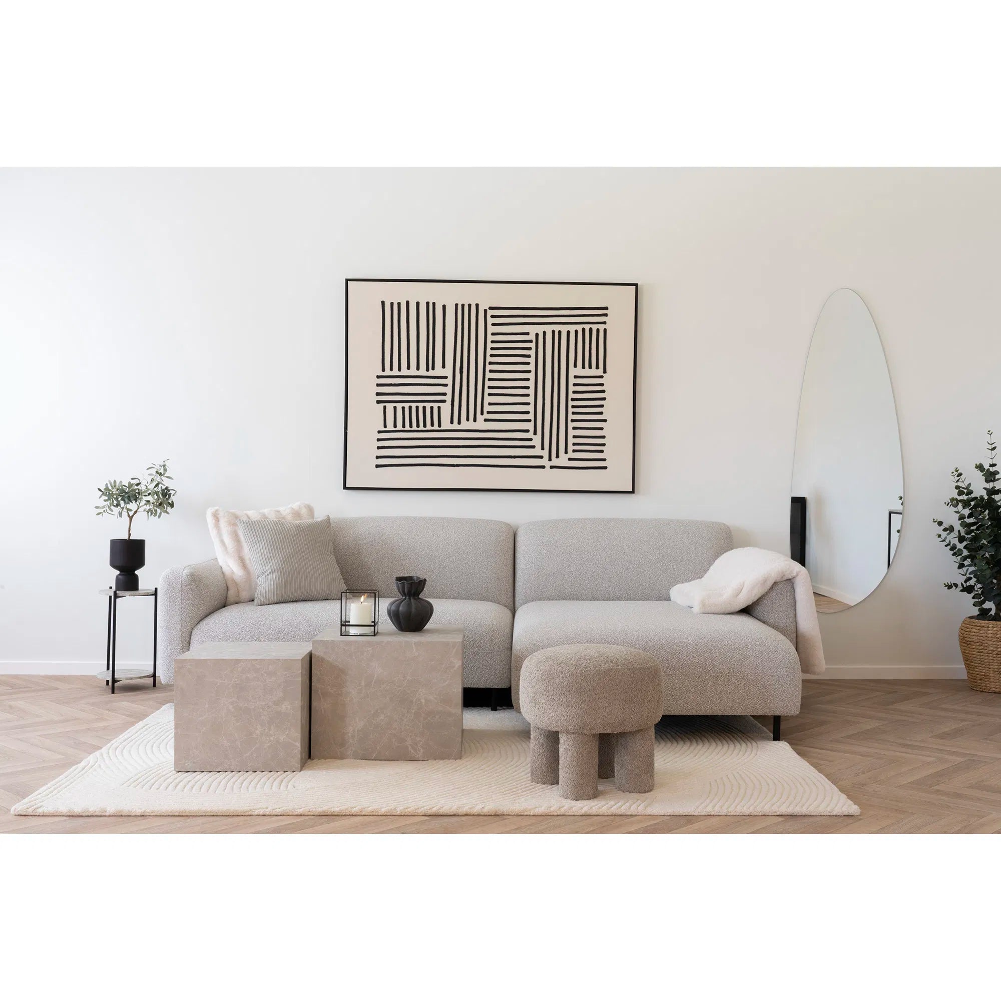 Teppich Arivon – Handgetuftete Eleganz - 100% Wolle, 200x300