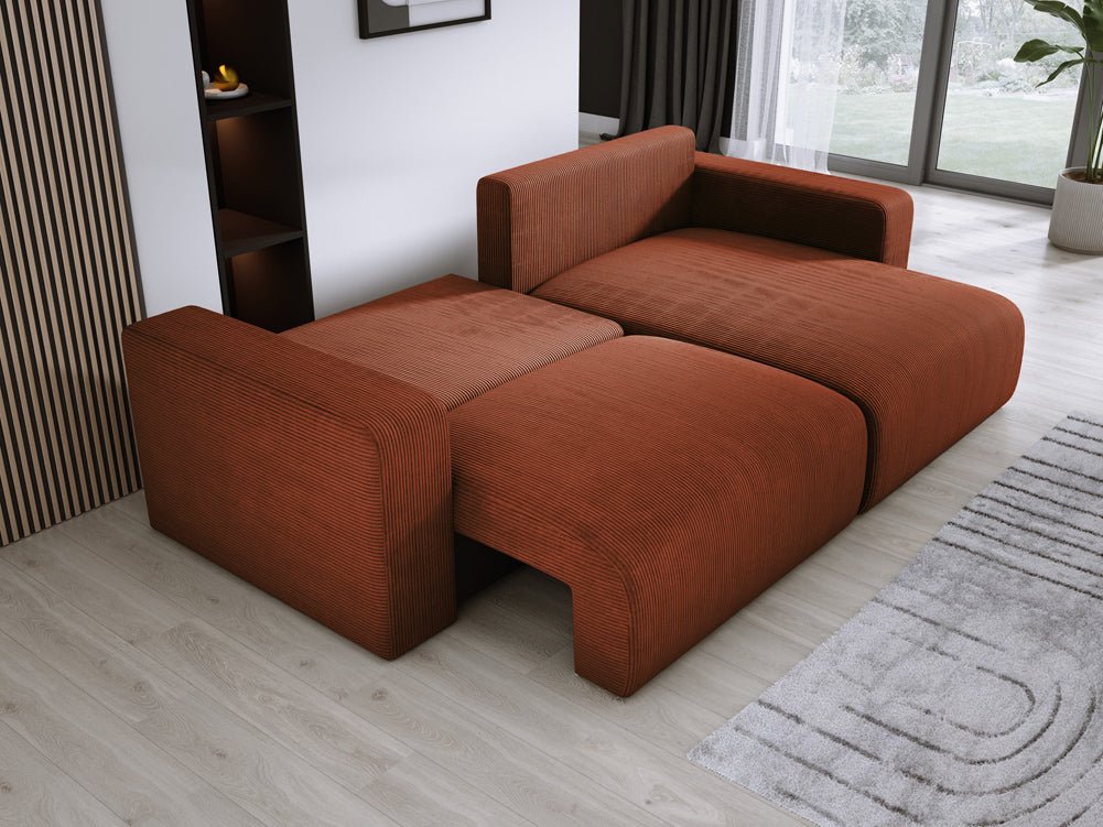 Designer Sofa Carl Cord mit Schlaf- und Klappfunktion