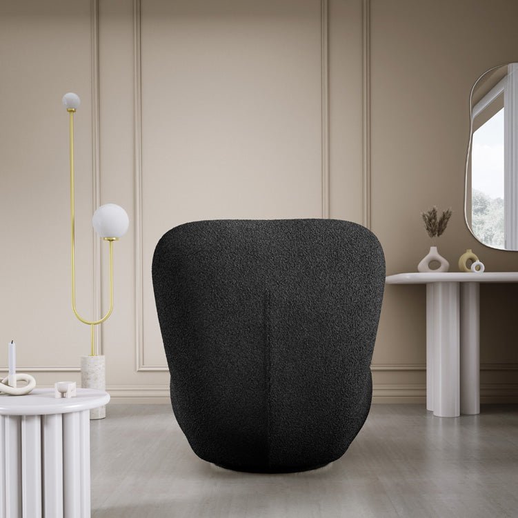 Designer Sessel Kyoto 360° Drehfunktion in Bouclé