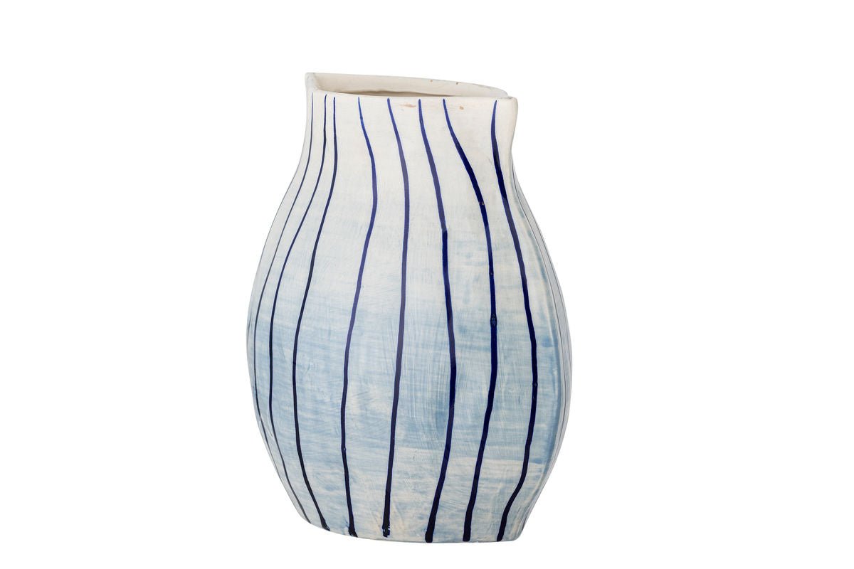 Vase „Bleir“ – handbemaltes Steingut