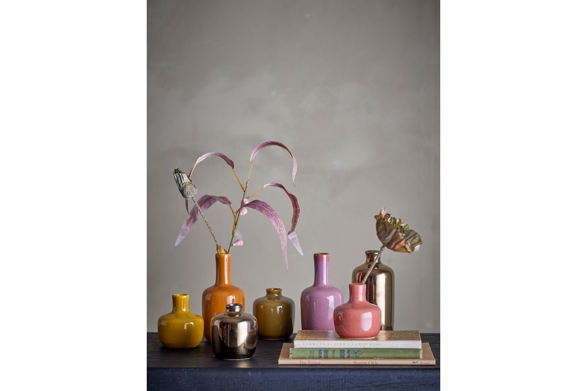 Vasen-Set „Lioris“ – Buntes Steingut (7-teilig)