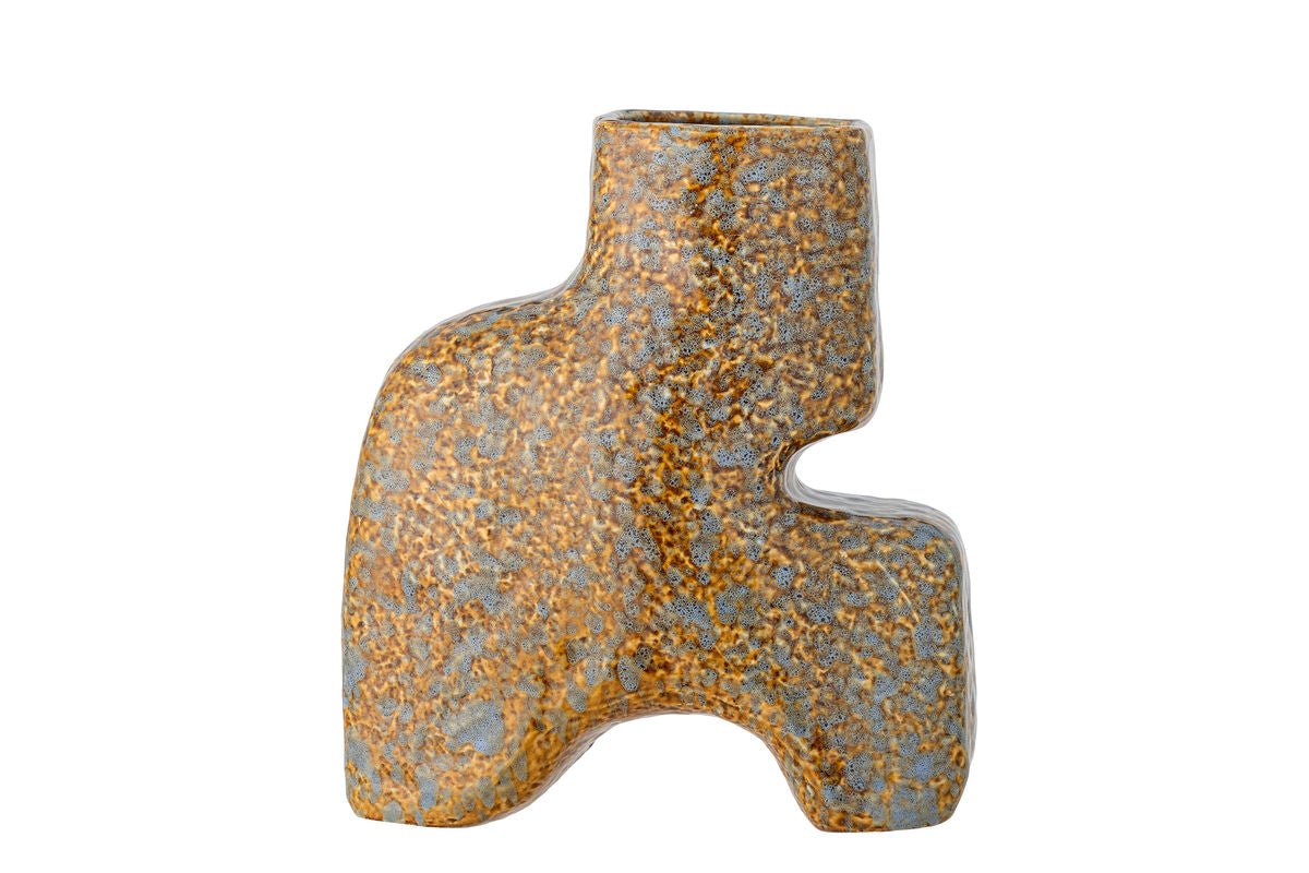 Vase „Solena“ – Steingut in Braun