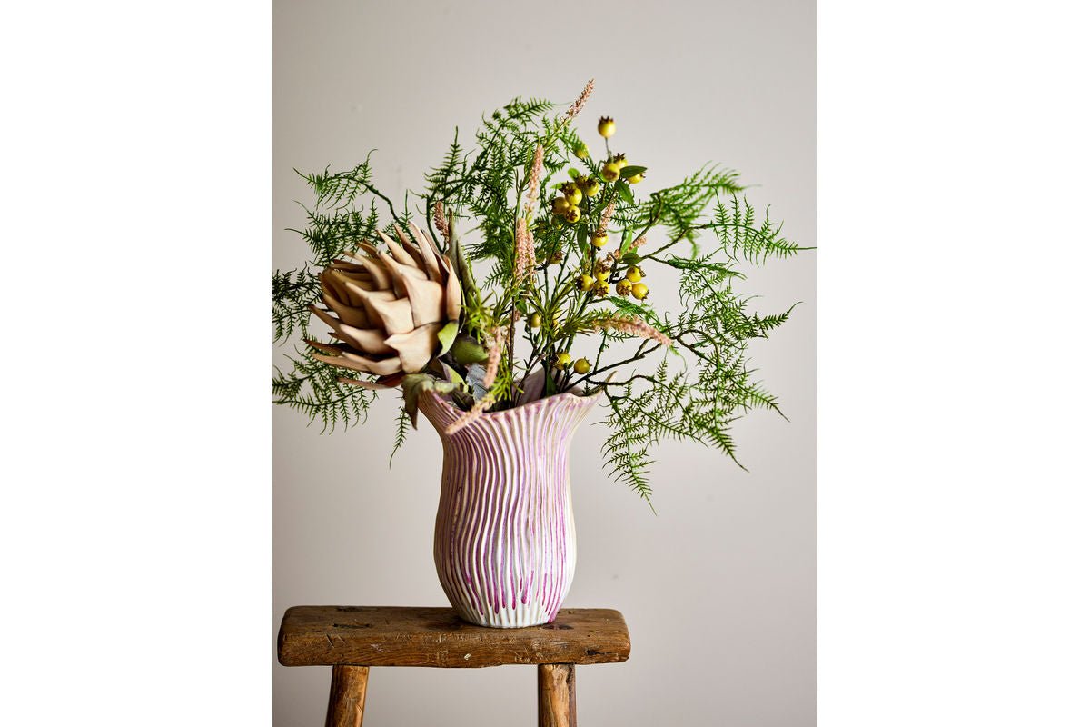 Vase „Flower Stone“ – aus Steingut