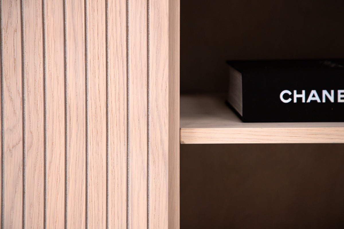 Kommode Elvesta – 150 cm, Whitewash oder Schwarz, Modern Skandi