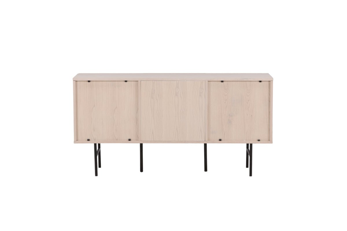 Kommode Elvesta – 150 cm, Whitewash oder Schwarz, Modern Skandi