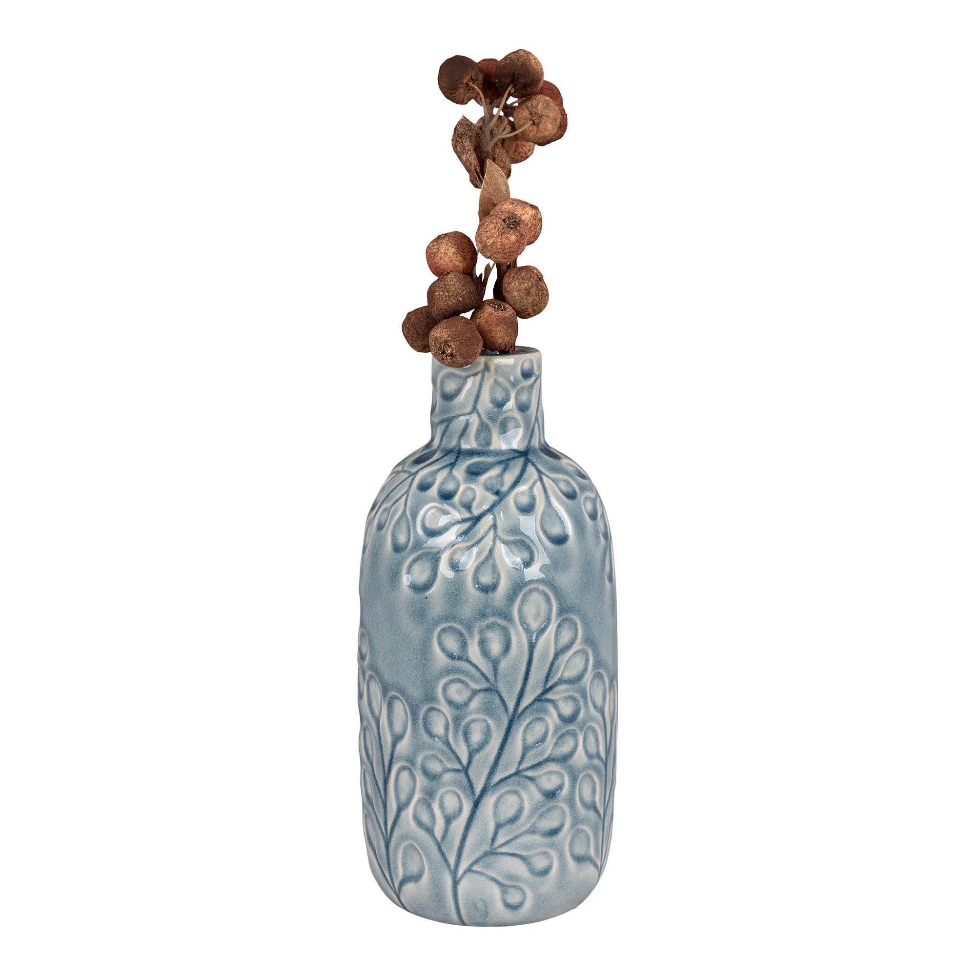 Vase Azurea – Keramik in Blau, 26 cm