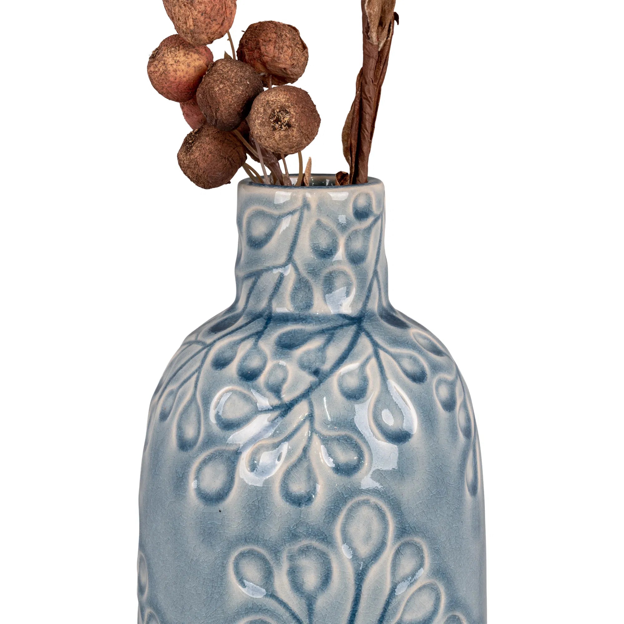Vase Azurea – Keramik in Blau, 26 cm
