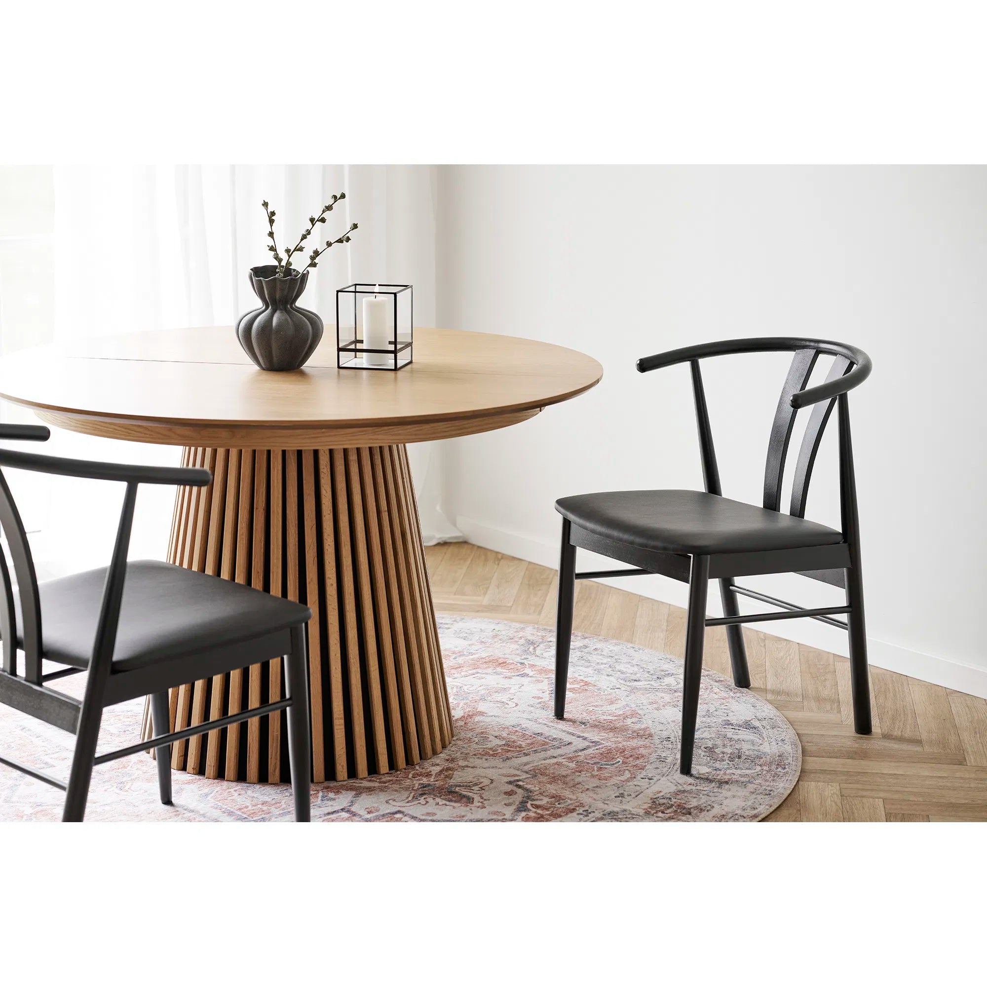Vase „Lunara“ – Keramik in Schwarz
