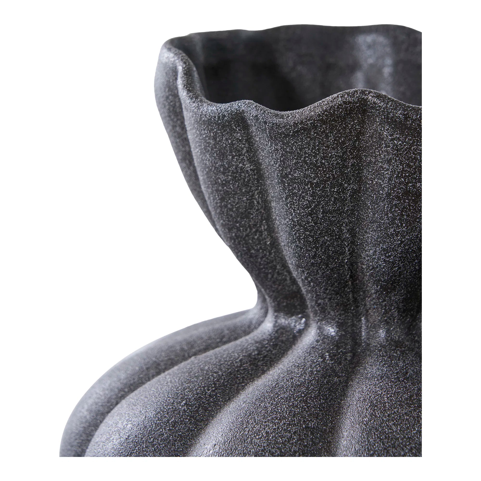 Vase „Lunara“ – Keramik in Schwarz